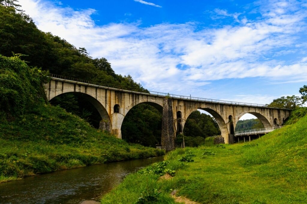 遠野市のめがね橋